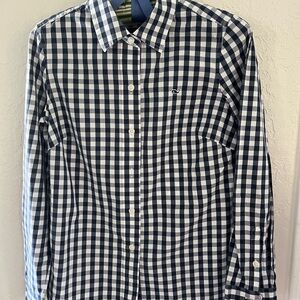 Vineyard Vines , Women’s navy and White Checkered Shirt